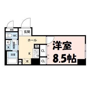 クラウザン徳川 間取り図