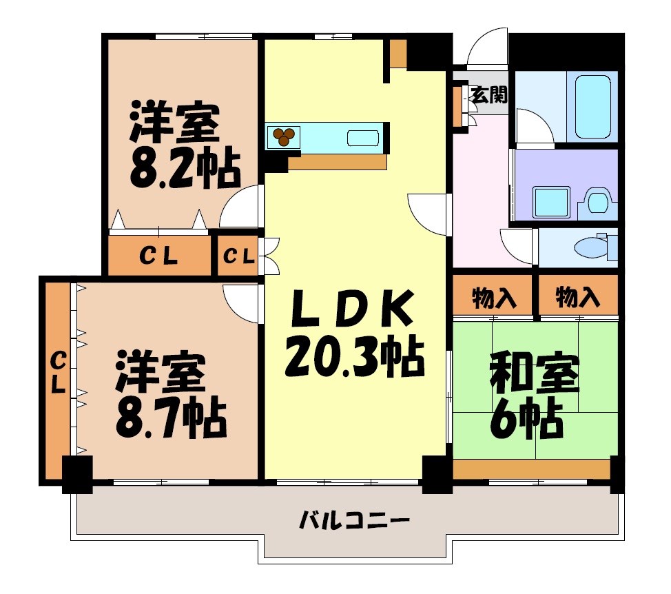 プレディアスタイル旭丘 間取り図
