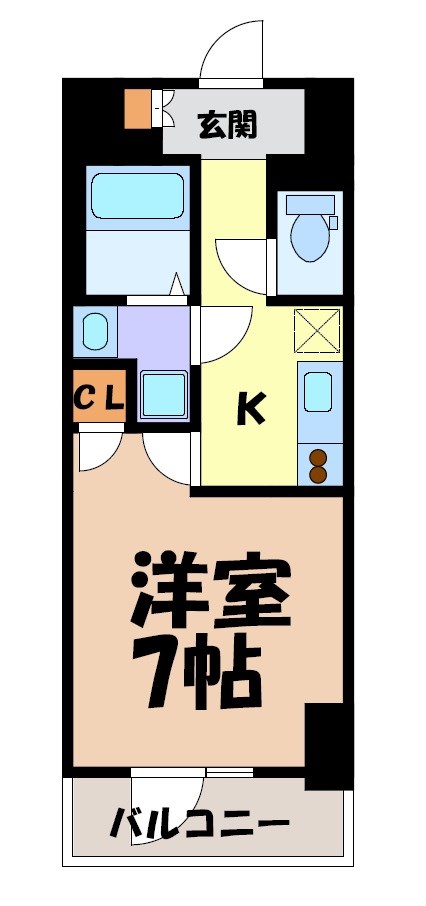 クレヴィスタ名駅南 間取り図