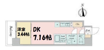 ArtizA金山 間取り図
