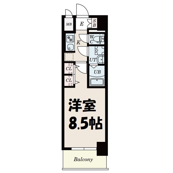 S-RESIDENCE黒川本通一丁目 間取り