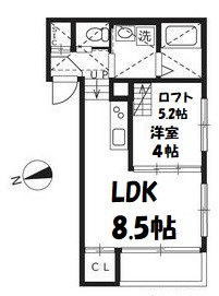 ハーモニーテラス生駒町Ⅱ 間取り図
