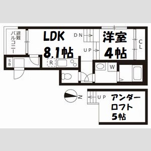 チェリーブロッサム新瑞橋 間取り図