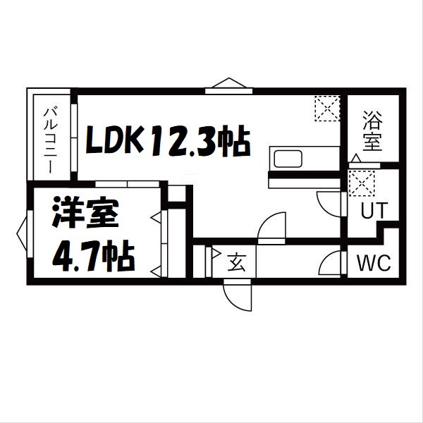 BC生駒A 間取り図