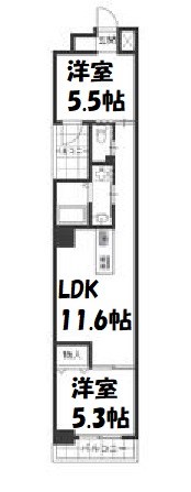 ノースゲート名駅 間取り図