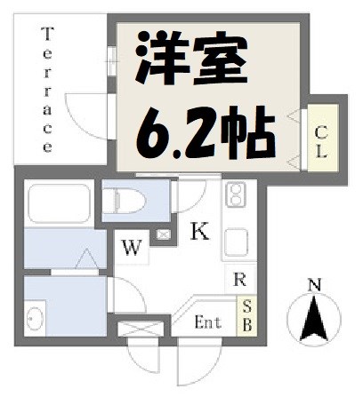 AXIA亀島 間取り図