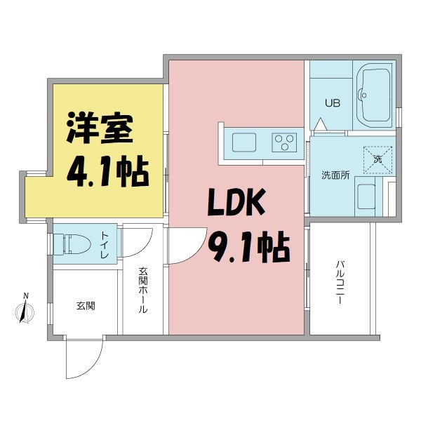VILLA桜山 間取り図