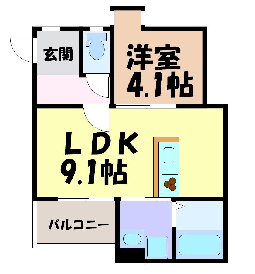 VILLA桜山 間取り図
