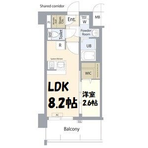 エスプレイス名古屋神宮前 間取り図