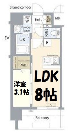 エスプレイス名古屋神宮前 間取り図
