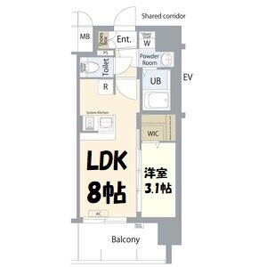 エスプレイス名古屋神宮前 間取り図