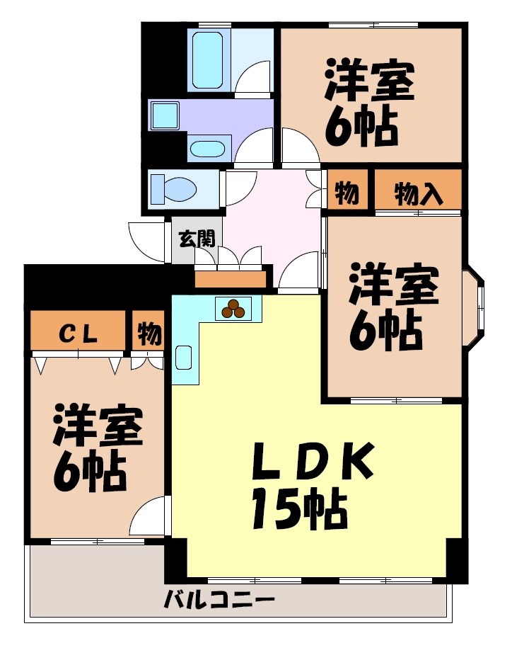 南山ハイツ 間取り図