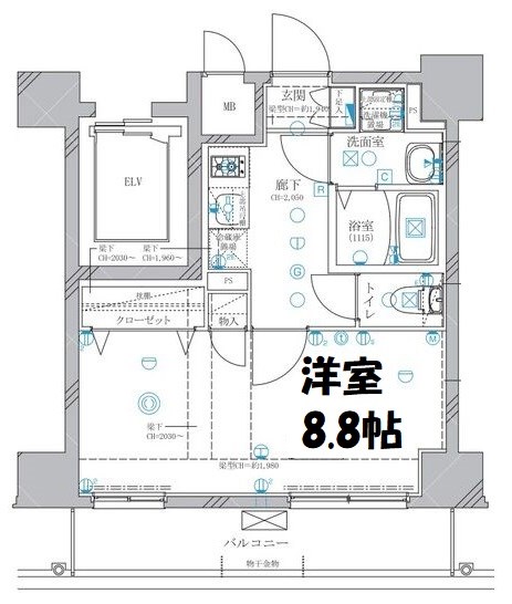 ディアレイシャス東別院Ⅳ 間取り図