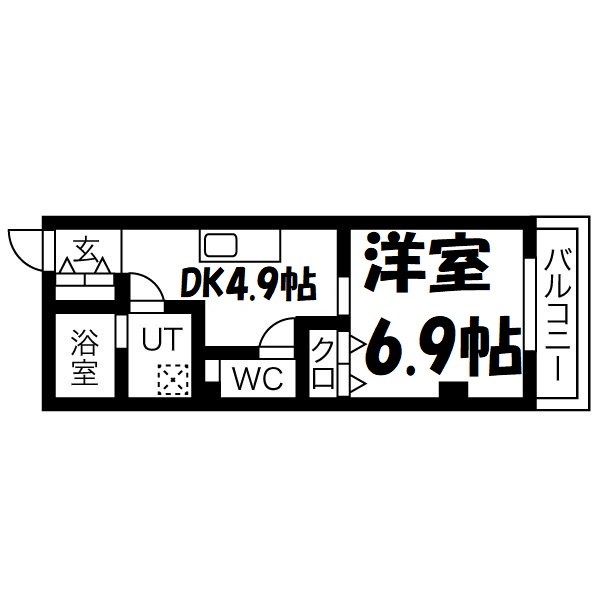 LaVeriteノムラ大喜新町 間取り図