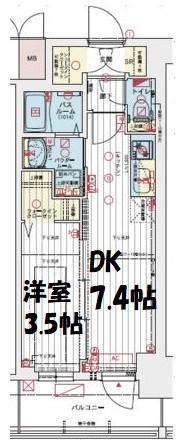 エステムコート名古屋TWIN WEST 間取り図