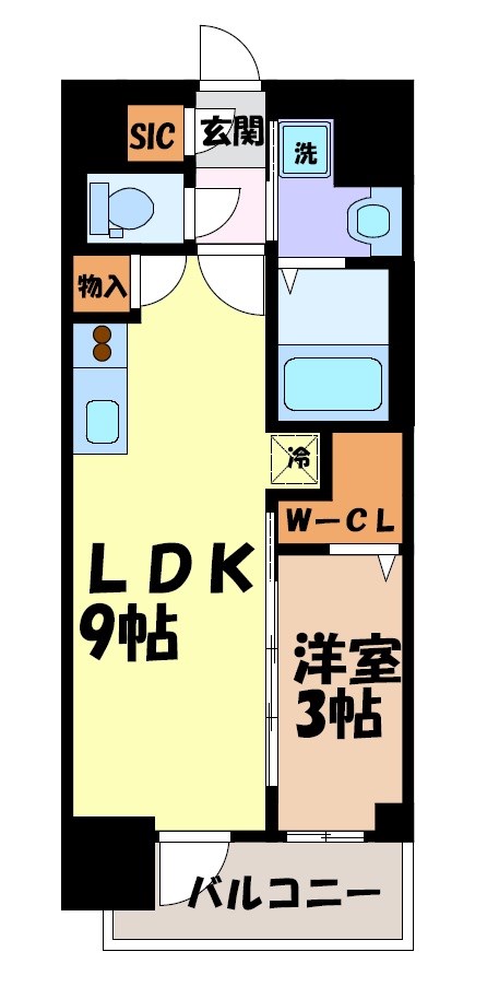 エステムコート名古屋TWIN WEST 間取り図