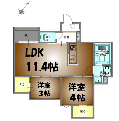 REGALESTルミナス黄金 間取り図
