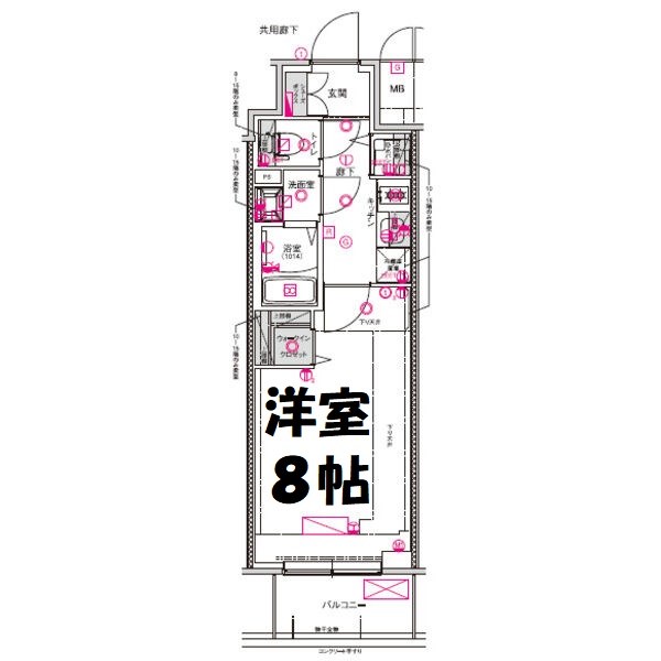 CREST TAPP名古屋山王 間取り図
