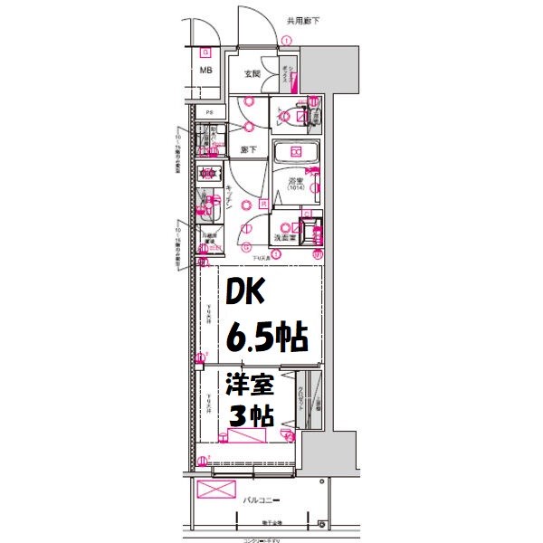 CREST TAPP名古屋山王 間取り図