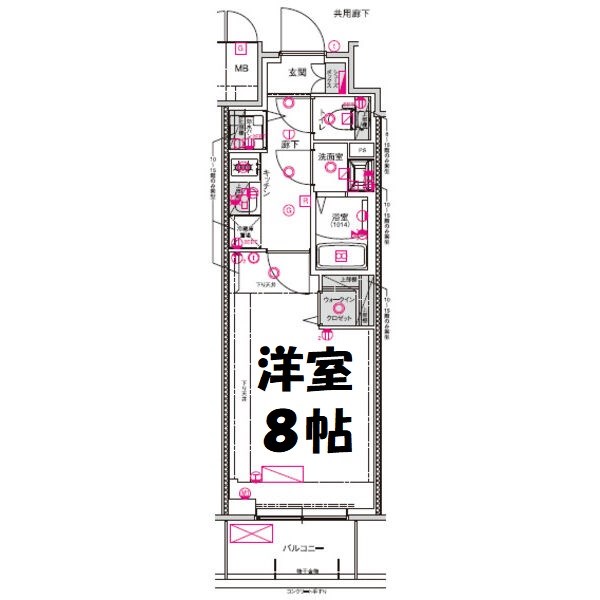 CREST TAPP名古屋山王 間取り図