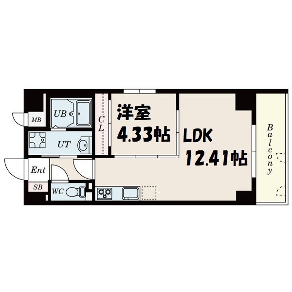 古出来エンブルコート 間取り図