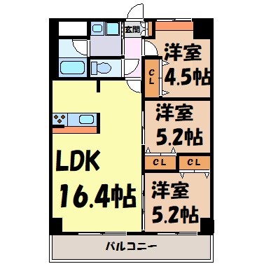 カーサビアンカ黒川 間取り図