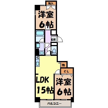 ロイヤル牛巻第１ 間取り図