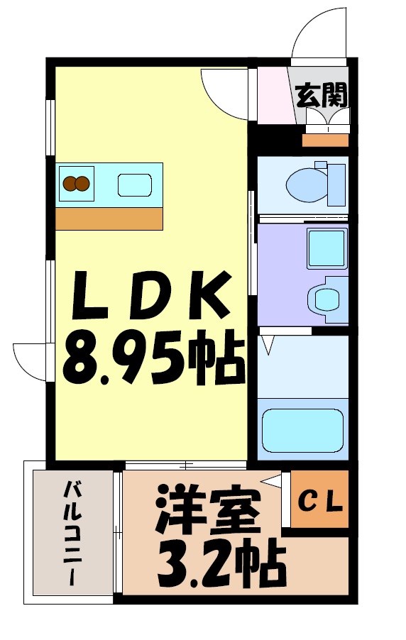 I&amp;#39;ll be清水白壁 間取り図