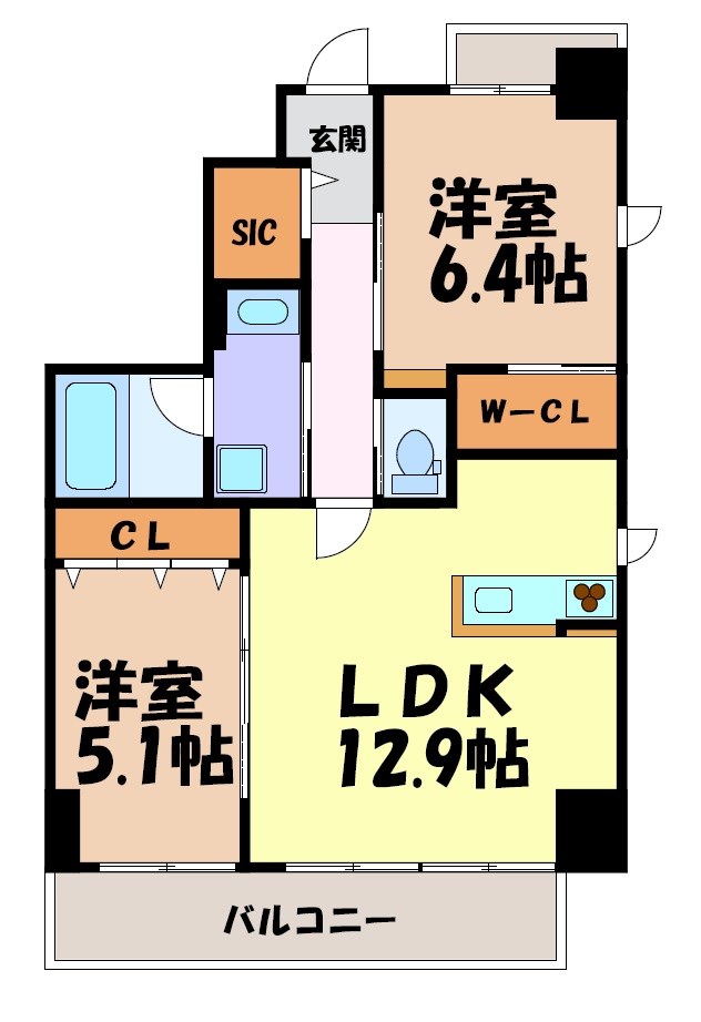 ポルタニグラ大須観音 間取り図