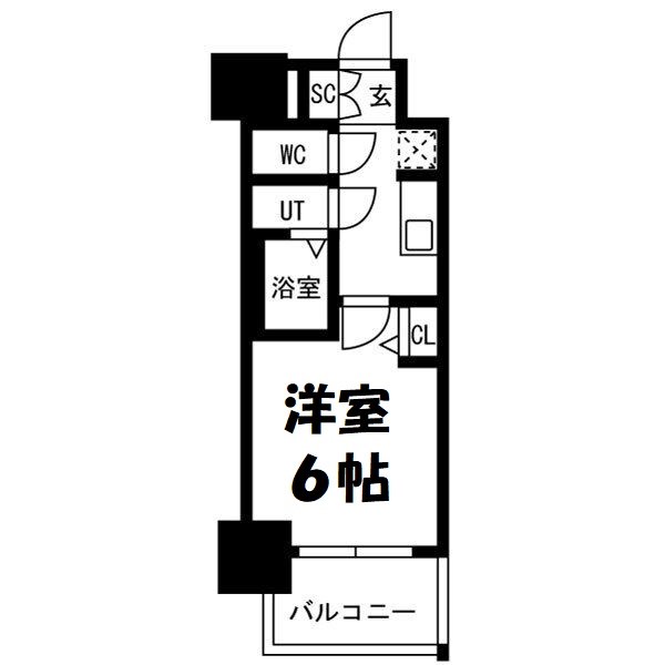 メイクスアート新栄Ⅲ 間取り図