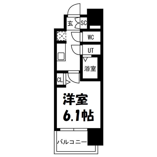 メイクスアート新栄Ⅲ 間取り図