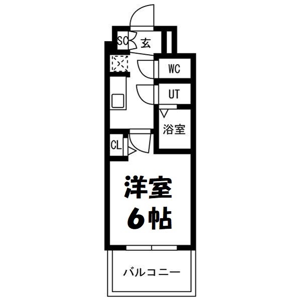 メイクスアート新栄Ⅲ 間取り図