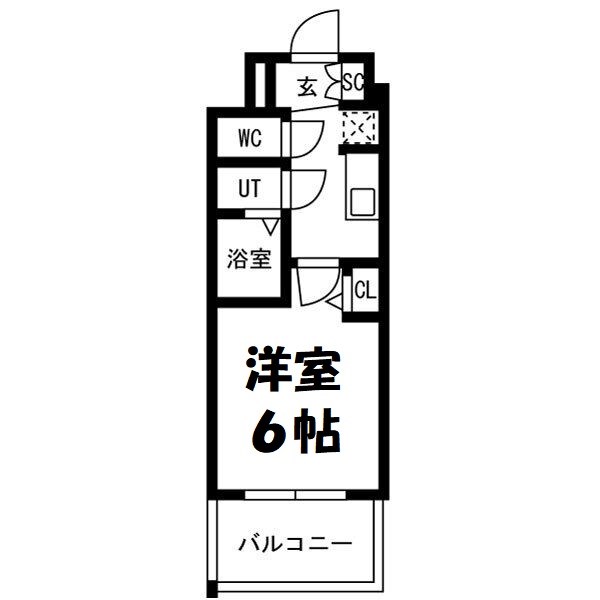 メイクスアート新栄Ⅲ 間取り図
