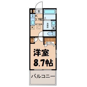 カーサ田代Ⅱ 間取り図