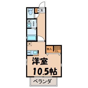 カーサ田代Ⅱ 間取り図