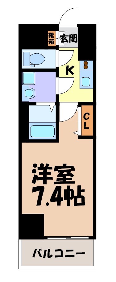 S-RESIDENCE高岳駅前awake 間取り図