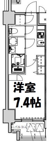 S-RESIDENCE高岳駅前awake 間取り図