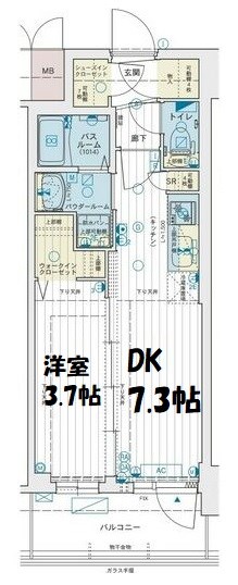 エステムコート名古屋TWIN EAST 間取り図