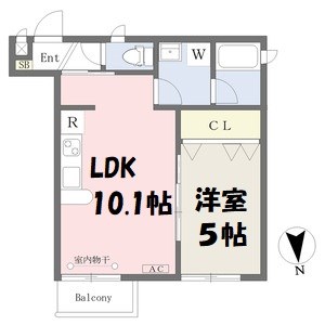 HARUKAZ鶴舞公園 間取り図