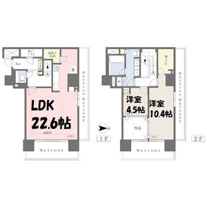 ブリリアタワー名古屋グランスイート 間取り図