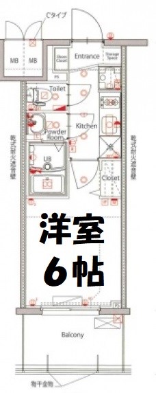 MAXIV新栄 間取り図