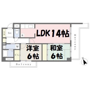 エストマール川名 間取り図
