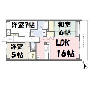 エストマール川名 間取り図