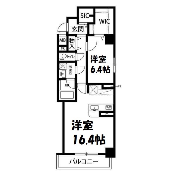 レジデンス京町通 間取り図