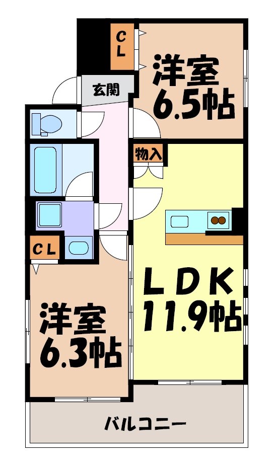プレミアコート星ヶ丘 間取り図