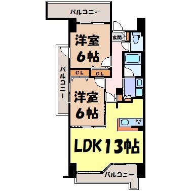 ヴィラエーデル大須 間取り図
