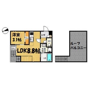 Grandtic Libra浅間町 間取り図