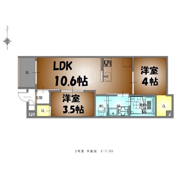 REGALEST栄生町 間取り図