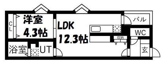 BC生駒B 間取り図