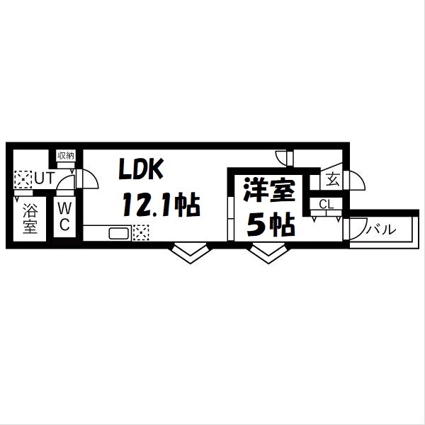 BC生駒B 間取り図